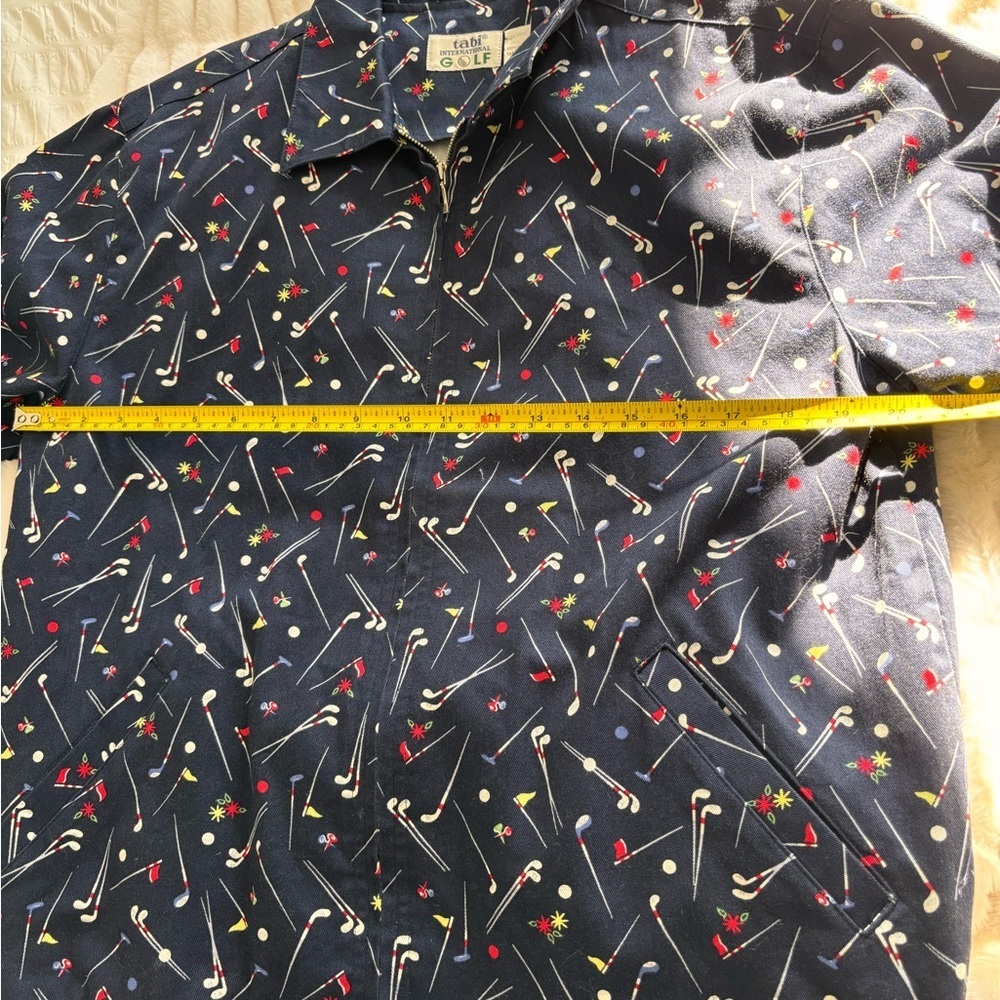 Tabi Golf Club Patterned Jacket 100% Cotton - Picture 7 of 10